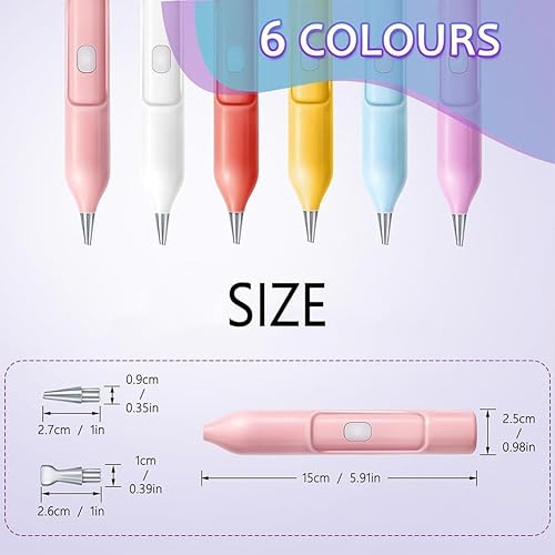 Ezypen Stylo de peinture diamant électrique avec technologie sous vide, stylo pour peinture diamant, rechargeable IPX5 étanche sous vide, stylos d'art diamant automatique (bleu) - Nail Gallerys