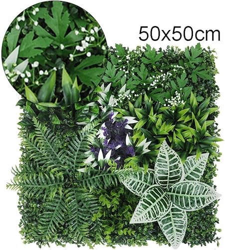 Lot de 2 panneaux muraux en gazon artificiel - Décoration murale en gazon synthétique - Pour extérieur, maison, jardin, fête de mariage - Nail Gallerys