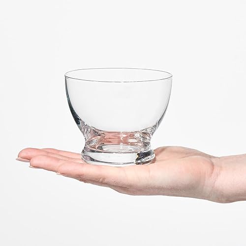 Krosno Coupes à dessert Pure | Ensemble de 6 | 6 x 290 ML | Verre cristallin | Parfait pour la maison, les restaurants et les événements | Lavable au lave-vaisselle | Verre sans plomb - Nail Gallerys
