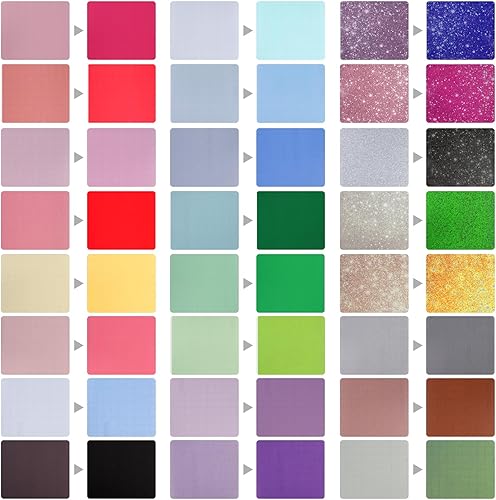 Infusible Lot de 24 feuilles d'encre de transfert Infusible Infusible Papier de transfert Infusible Feuilles d'encre de transfert non fondues, papier de sublimation pré-coloré pour t-shirt, tasse, - Nail Gallerys