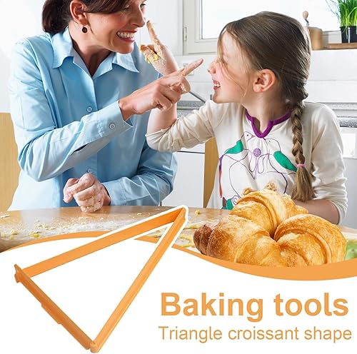 Coupe-croissants professionnel - Outil de pâtisserie triangulaire | Rouleau de découpe pour pâte à croissants, moule à viennoiseries et paines, accessoire de cuisine pratique pour boulanger maison - Nail Gallerys