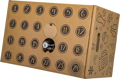 karton-billiger | Calendrier de l'Avent à remplir soi-même, pour bouteilles de bière, calendrier de l'Avent en carton ondulé - Nail Gallerys