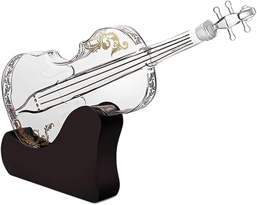 MagiDeal Carafe, Violon Vin Decanter Set, Distributeur de Boisson Boisson-Cadeau Ensemble - Nail Gallerys