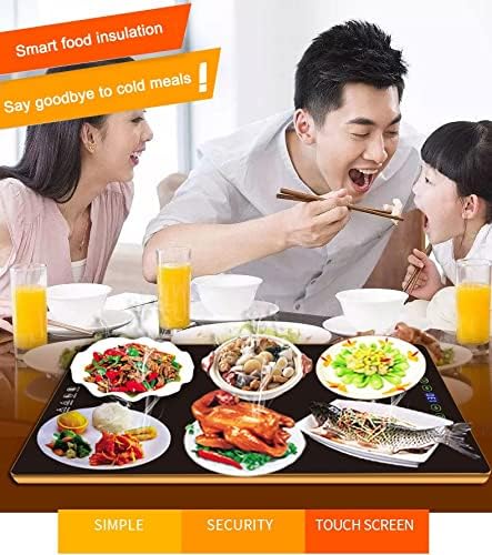 scosao Chauffe Plat électrique, Plaque Maintien au Chaud, Plaques Chauffantes 280 Watts Idéal pour Garder Les Aliments au Chaud - Nail Gallerys
