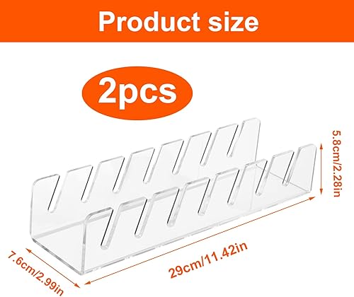 Luckwaii 2pcs Organisateur de Support pour Casquette de Baseball Porte Casquette Rangement Casquette Support de Chapeau en Acrylique pour 14 Casquettes Baseball Support Chapeau - Nail Gallerys