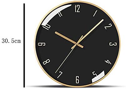 7LiuYueFei6 Horloge Murale Nordique silencieuse avec boîte dorée, Tendance, Simple, Moderne, pour Salon, Chambre à Coucher, Noire, Tendance, décorations - Nail Gallerys