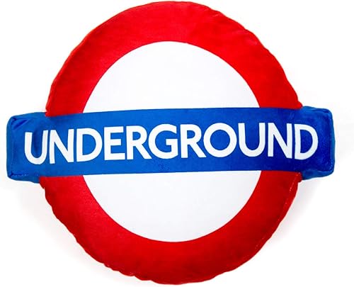 The London Toy Company Coussin sous Licence Officielle avec Logo du métro londonien – Jouet en Peluche Douce pour Enfants et collectionneurs – Transport pour Londres - Nail Gallerys