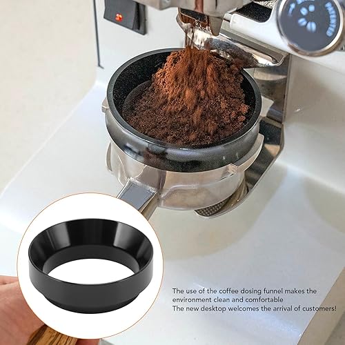 Entonnoir de dosage d'espresso de 53 mm, 53mm Anneau de Dosage de Café,Anneau de Dosage Universel en Aluminium, anneaux de dosage de poudre de café en aluminium Anneau de dosage de café(Mèche) - Nail Gallerys