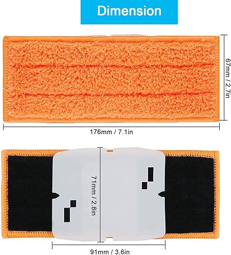 QAQGEAR Remplacement des tampons de Nettoyage pour IRobot Braava Jet 240 241 245 250 Robot Mop, tampons de Balayage réutilisables lavables (4 tampons humides, 4 tampons humides, 2 tampons secs) - Nail Gallerys