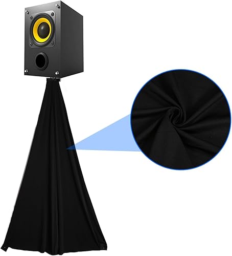 Kueohse Couverture Universelle de Canevas de TréPied de Jupe de Support de Haut-Parleur de DJ LéGer avec Le MatéRiel Extensible de Polyester, 2 PièCes - Nail Gallerys