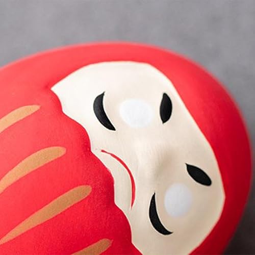 Ucuse Statue japonaise en céramique Daruma Gobelet Artisanat Fortune Ornement Paysage Daruma Poupée Fengshui Décoration d'intérieur Cadeau porte-bonheur pour la maison, table, décoration intérieure de - Nail Gallerys