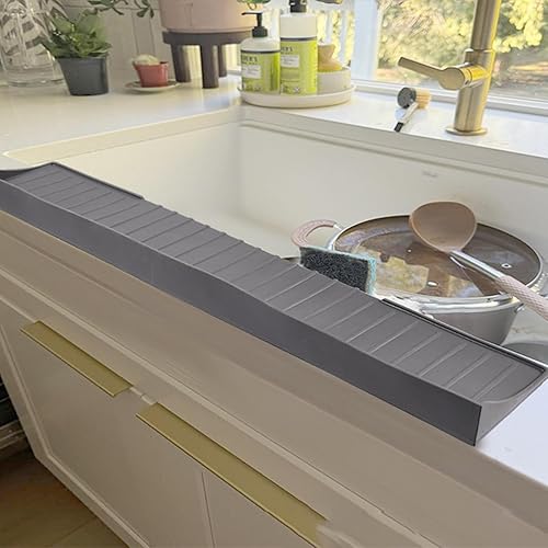 Protection des bords d'évier de cuisine, protection des bords d'évier de cuisine, protection anti-éclaboussures, pour cuisine et salle de bain - Nail Gallerys