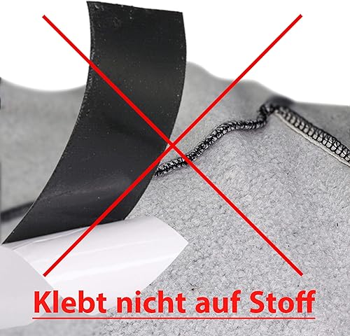 KLEBESHOP24 Set de ruban au crochet et ruban de velours | Avec adhésif acrylique | Pour l'extérieur | Résistant à la chaleur et aux UV | Noir | 30 mm x 8 m - Nail Gallerys