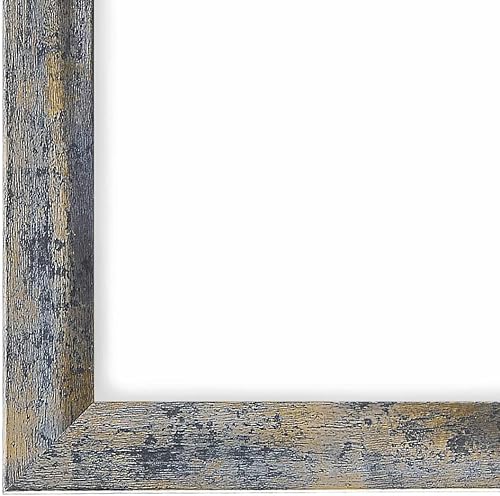 PrimeLuxe Cadre photo en bois 16 x 23 cm (Dimension de l'image) en Argent Bleu Or | Couleur et taille sélectionnables | pour affiches | Puzzle | collage de photos - Nail Gallerys