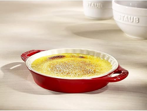 STAUB Plat à tarte 24 cm cerise céramique - Nail Gallerys