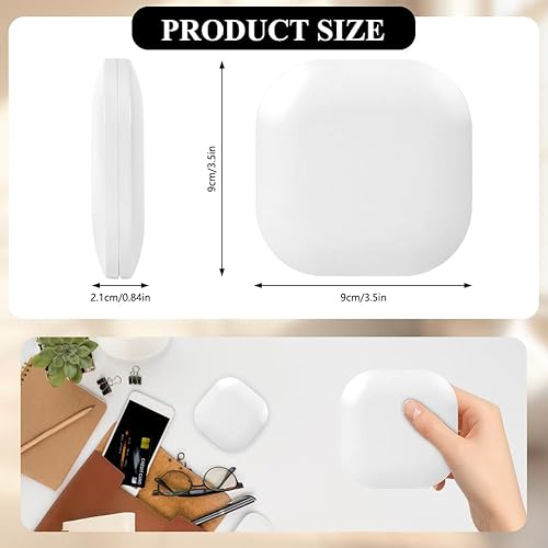 HOTUT Rechargable Miroir de Voyage Grossissant, 10X/1X Miroir Maquillage Grossissant Lumineux, Miroir de Maquillage, avec 3 Couleurs Eclairage, Double Face, pour un Maquillage Précis, Noir - Nail Gallerys