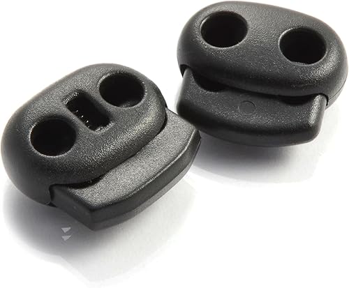 Ganzoo Lot de 5 stoppeurs/serres de Cordon (Double Perforation) pour Cordes, Vestes et Bien Plus Encore. Fabriqué en Plastique - Nail Gallerys