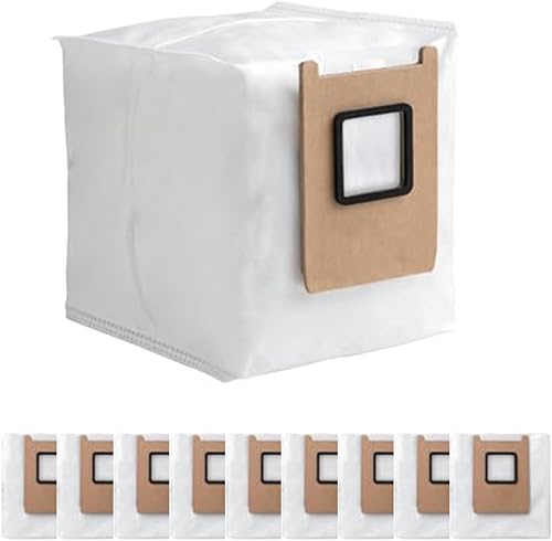 BlesConi Lot de 10 sacs à poussière pour aspirateur Eufy pour robot aspirateur Omni E25 E28, sacs de collecte non tissés avec grande capacité pour le nettoyage des sols de la maison - Nail Gallerys