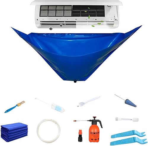 Kit Nettoyage Climatisation Split, 12/16 Pièces Nettoyant Climatisation Maison Kit D'outils De Nettoyage A/C,Lavage Pour Climatiseur, Sac Service Pour Climatisation Avec Tuyau D'eau - Nail Gallerys