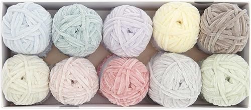 Kit de 10 Pelotes de Fil Chenille Ricorumi Nilli Nilli Pastel - Rico Design - Nail Gallerys