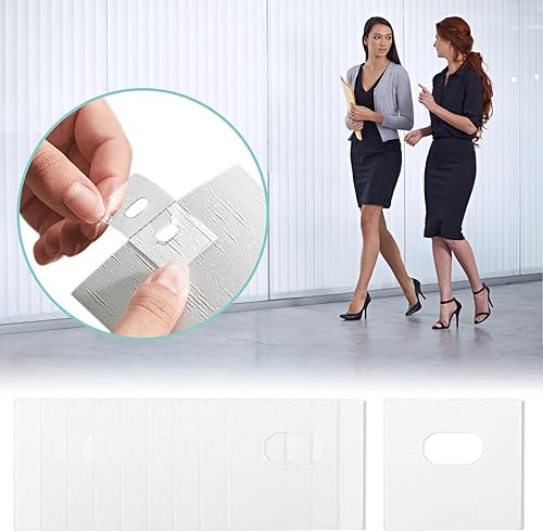 réparation pour Stores verticaux - Lot 10 languettes Fixation Transparentes - Haute viscosité - pour Fixation lamelles Verticales Fulenyi - Nail Gallerys