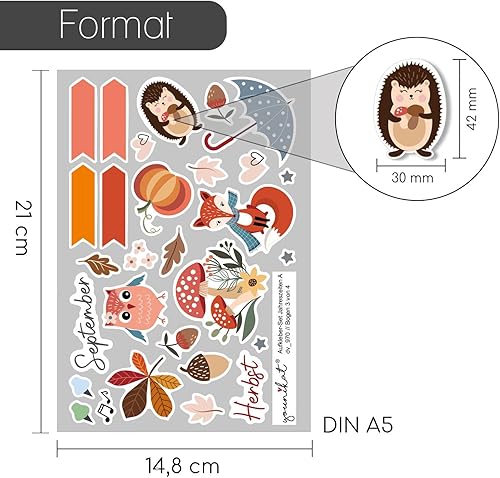 Lot d'autocollants Saisons I 229 autocollants I DIY Scrapbooking Pack pour créer Scrapbook Bullet Journal Accessoires Album photo I Enfants Adultes Occasions I dv_970 - Nail Gallerys