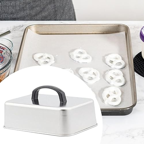 TAIZhiChen Cloche à Fromage, Couvercle à Burger, Couvercle Vapeur Rectangulaire, Couvercle Universel En Acier Inoxydable pour Barbecue, Teppanyaki, 31x24x5cm - Nail Gallerys
