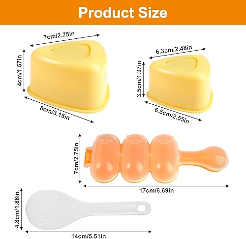 4 Pièces Moule à Boule De Riz, Moule Onigiri Triangle, Moules à Onigiri Triangulaires, avec 1 Cuillère à Riz, Surface Antiadhésive Facile Nettoyer, pour Restaurant, Camping, Familial, Bento, DIY - Nail Gallerys