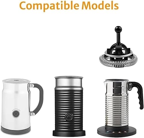 Fouet de Rechange pour Mousseur à Lait, Fouet Remplacement pour Mousseur à Lait A-eroccino 3/4/Plus, Acier Inoxydable, Pièces et Accessoires pour Machine à Café, Lave-vaisselle - Nail Gallerys