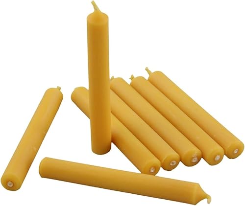 Lot de 40 bougies en cire d'abeille 100 % pure 100 % cire d'abeille 13 mm - Nail Gallerys