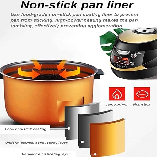 Machine à thé au lait Bubble Boba, machine commerciale de cuisson de perles de tapioca 5 L, chauffe-aliments en pot de perles, chauffage rapide 900 W, panneau de contrôle de température intelligent - Nail Gallerys