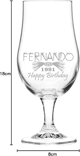 Verre à bière personnalisé, gravé - projet (petit) - design 1 - Nail Gallerys