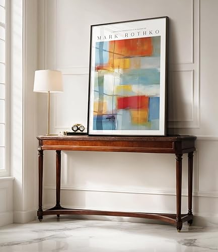 ARTINSPIRIO Mark Rothko Impression d'art en bleu et orange, sans cadre, 60 x 90 cm - Nail Gallerys