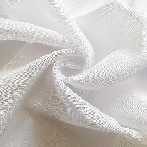 Soleil d'ocre, Paire de Brise bise Lin 45x90 cm Linen Blanc - Nail Gallerys