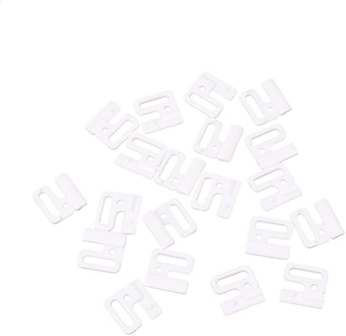 HLLR 10 X Beaux Crochets de Robinet Rectangle en Plastique Artisanal et Fermoir à Coudre sur Le Soutien-Gorge de Maillot de Bain Bikini - Nail Gallerys