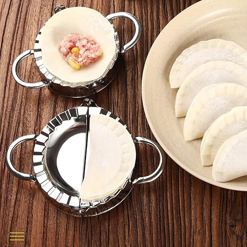 Moule Ravioli, 7 Pièces Acier Inoxydable Ravioli Maker et Ravioli Cutter Kit Moulle à Raviole Presse à Pâte et Moule à Dumplings Tarte Outil Accessoires de Cuisine - Nail Gallerys