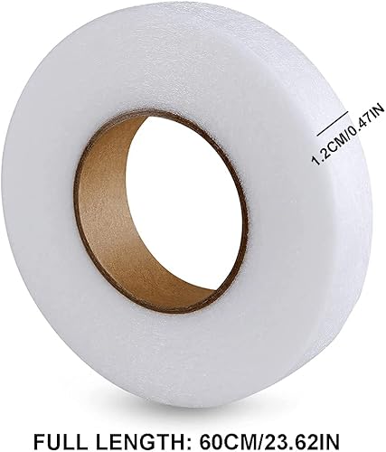 Quesuc 60m Lot de 2 rubans de fixation pour tissu auto-adhésifs （1,2 cm） - Nail Gallerys