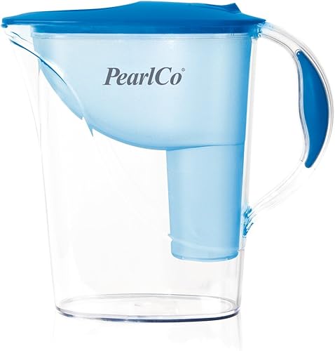 PearlCo Carafe filtrante standard avec 12 cartouches (compatible avec BRITA Classic) bleu clair - Nail Gallerys