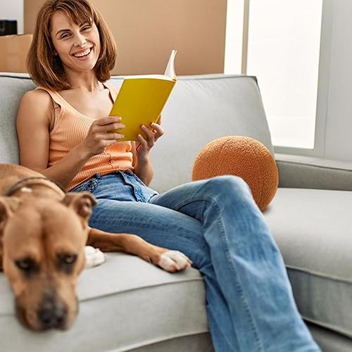 Qiwieod Oreiller en Forme De Sphère, Coussin De Style Coussins Sphériques, Oreiller Sphère Moderne De 13 Pouces, Oreiller Décoratif en Peluche, Oreiller Boule Ronde, Coussin Rond - Nail Gallerys