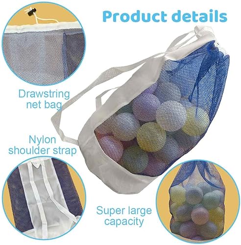 Sac Jeux de Plage, Réutilisable Sac à dos Plage Jouets en Maill, Léger et Pliable, Filet Rangement Jouet Bain pour Enfants, idéal pour Le stockage de Jouetsfilet - Nail Gallerys