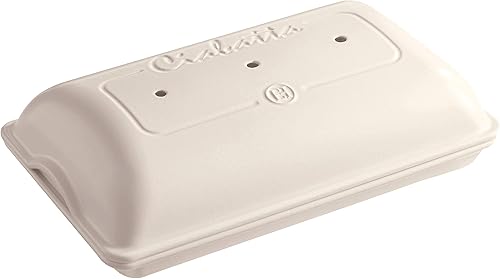 Emile Henry EH349502 Moule à pain Ciabatta, céramique, rouge Grand Cru - Nail Gallerys