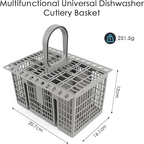 VFANDV Panier à Couverts, Porte-Couverts pour Lave-Vaisselle, pour Lave-Vaisselle 99673-8729, C00257140, C00386607 Gris - Nail Gallerys