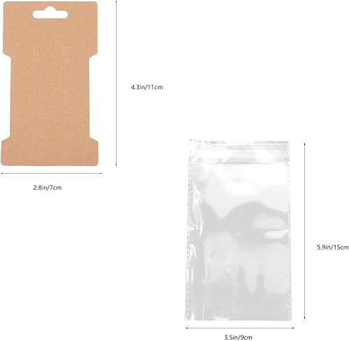 ifundom 100 Pièces Présentoir à Bijoux De Cheveux Carte De En Carton Barettes Cheveux Cartes Daccessoires Pour Cheveux Barrettes à Cheveux En Carton Plastique Papier Spécial Porte-bijoux - Nail Gallerys