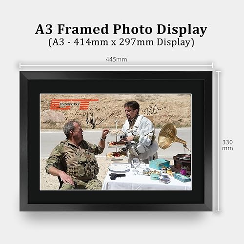 HWC Trading The Grand Tour Cadeaux Imprimé Signé Autographe Photo pour les fans de télévision - A3 Encadré - Nail Gallerys