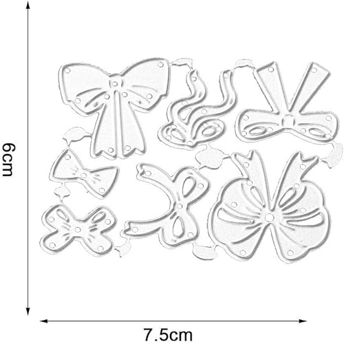 Matrices de découpe en métal avec nœud en forme de nœuds, pour gaufrage, gaufrage, ruban, bricolage, scrapbooking, décoration de cartes de vœux - Nail Gallerys