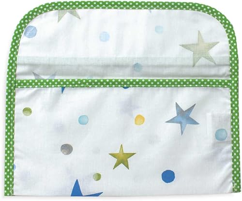 La Chiocciolina Porte-serviettes en coton moderne Bleu, brodé au point de croix avec toile Aïda 55 trous, 27 x 14 cm - Nail Gallerys