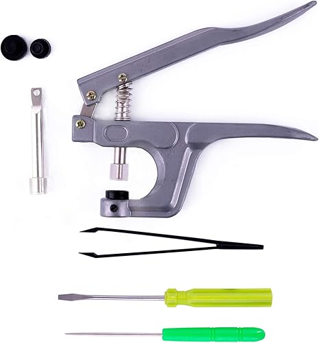 pajoma T5 Lot de 360 boutons-pression En 24 couleurs + Pince (T3, T5, T8) Pour bricolage, tous vêtements, accessoires - Nail Gallerys