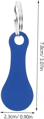 ARTIBETTER 5 Ensembles Porte-clés du Panier D'achat Coloré Clé du Panier Chariots Jeton De Chariot De Magasin Supermarché Clé De Jetons De Caddie Clé De Caddie Acier Inoxydable 5 Pièces * 5 - Nail Gallerys