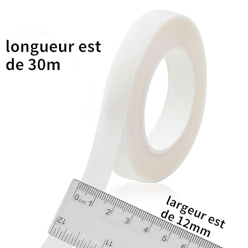 LOMIMOS Lot de 2 Ruban Adhésif Fleuriste en Papier,Floratape pour le Jardin et Bouquet DIY,Auto-adhésif Rubans Floraux pour Bouquet et Tiges de Fleuriste - Nail Gallerys