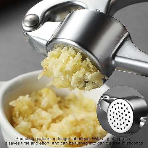 JDXun Presse-ail, Presse Ail, Ecrase Ail Manuel, Presse-ail de Cuisine Professionnelle, Concasseur d'ail/Ginge Broyeur, Facile à Nettoyer - Nail Gallerys